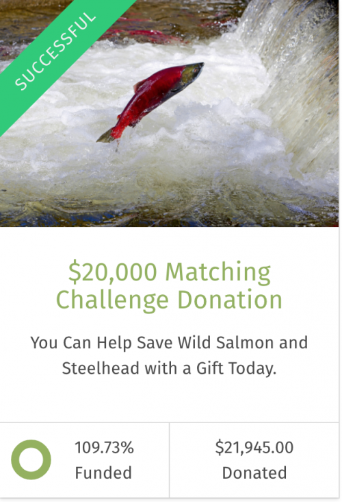 Matching Donation Campaign a Success.