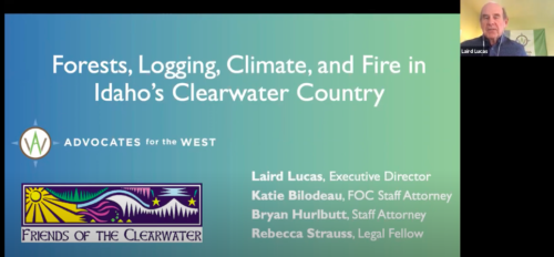4-28-21 Social Distancing Hour: Forests, Logging, Climate, and Fire in Idaho’s Clearwater Country