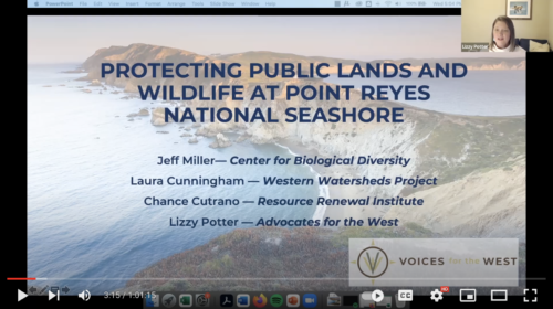 2-23-2022 Voices for the West – Protecting Public Lands and Wildlife at Point Reyes National Seashore
